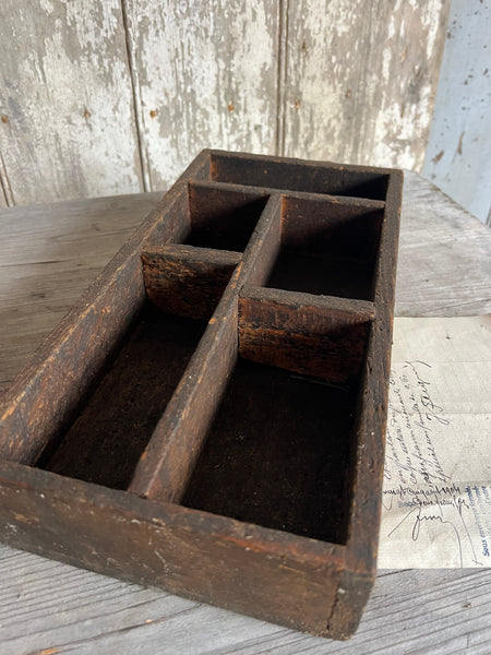 Vintage Wooden Cubby