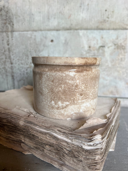 Small Buttery Antique Confiture Pot