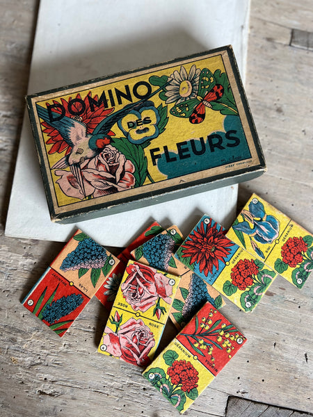 Domino Des Fleurs Vintage Game