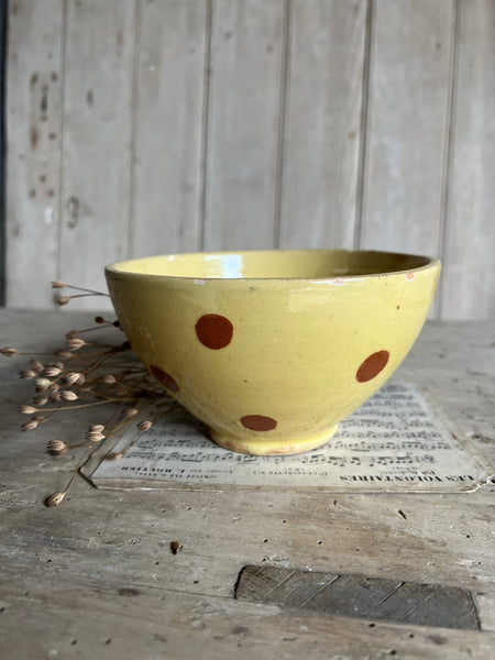 Antique Provençal Spotty Bowl