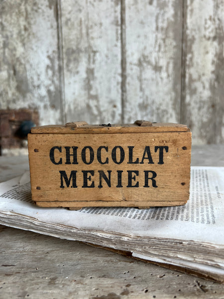 Medium Vintage Chocolat Menier Crate Box