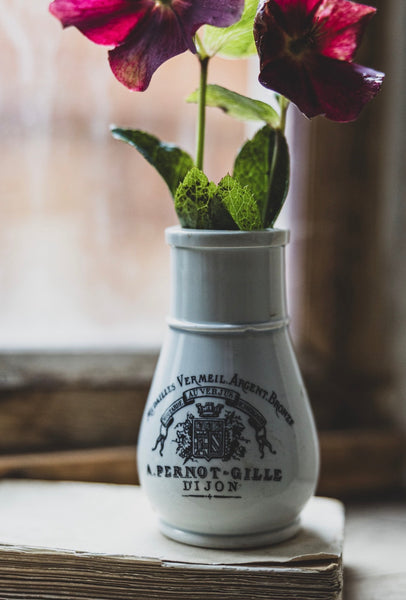 Small Creil et Montereau French Mustard Jar