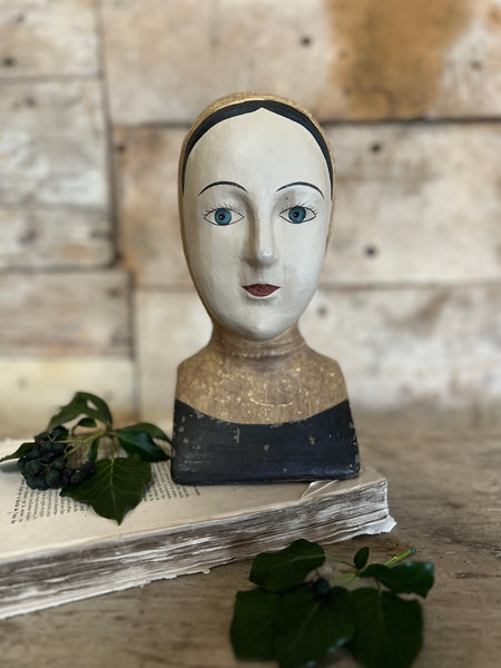 Vintage French Marotte Milliners Head