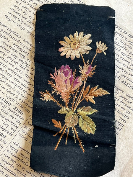 Sweet Embroidered Floral Ribbon