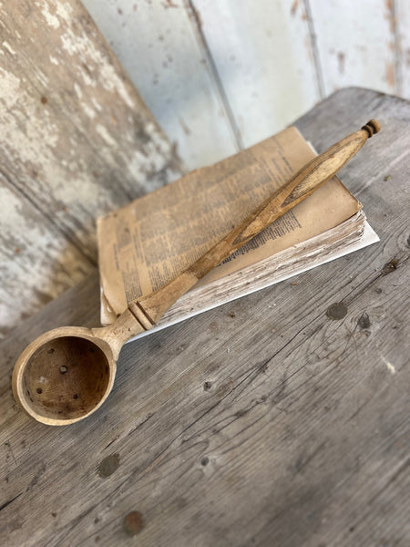 Vintage French Olive Spoon