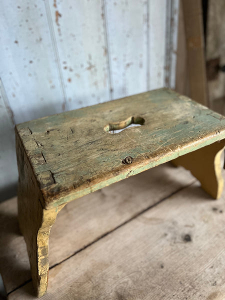 Large Vintage French Stool