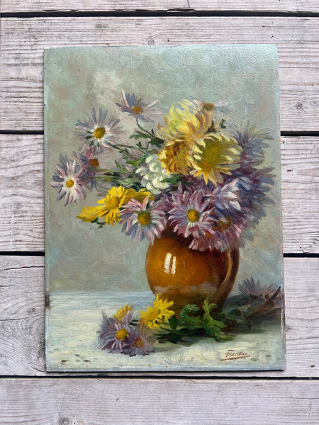 Floral Oil on Board