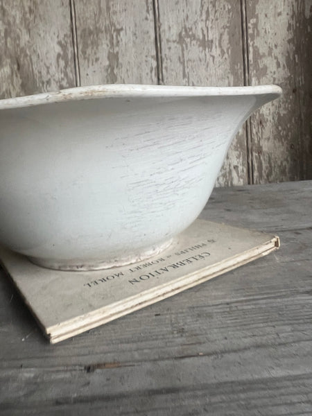 Large Beautifully Crazed French Bowl