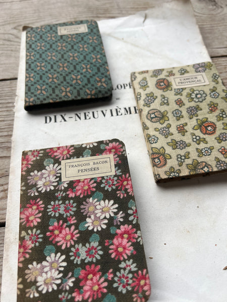 Miniature Fabric French Books for Styling