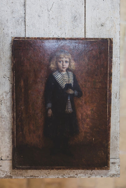 Antique French Child Portrait