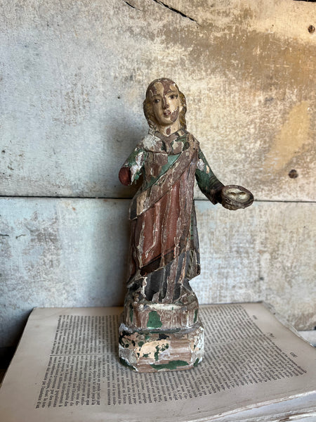 French Antique Religious Figure