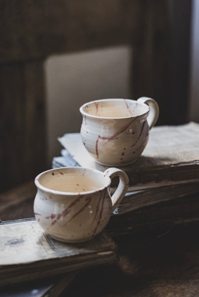 Artisan Handmade Mugs - Pink Splatter