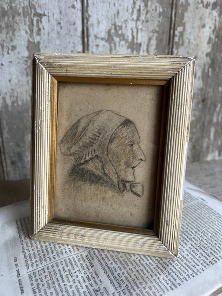 Vintage French Framed Sketch