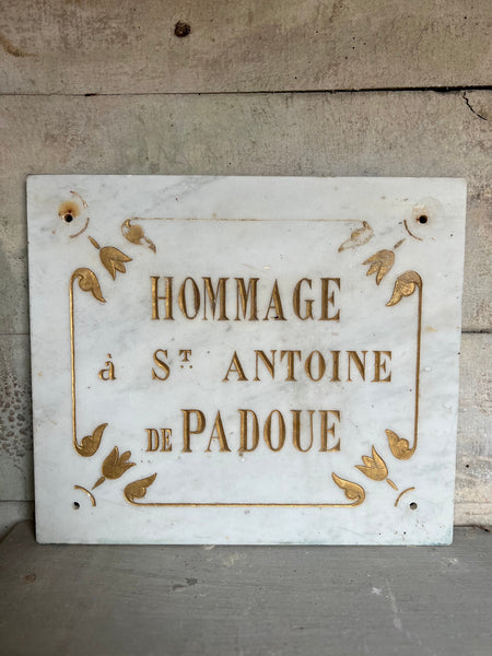 Antique French wall plaque