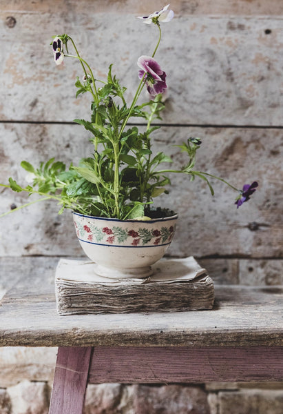 Vintage French Spongeware Bowl