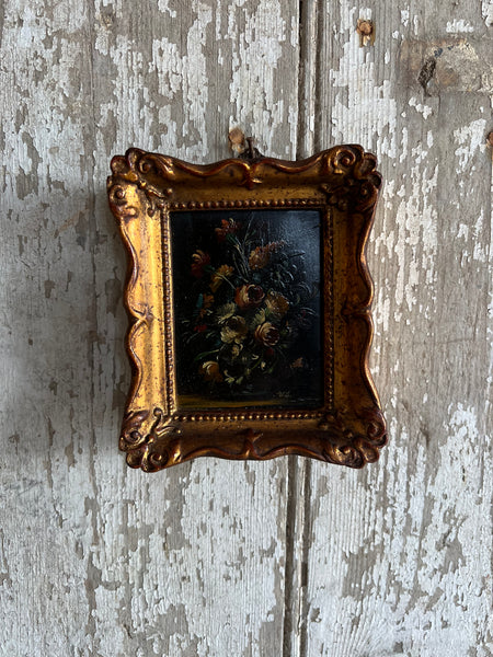 Small Framed French Vintage Floral