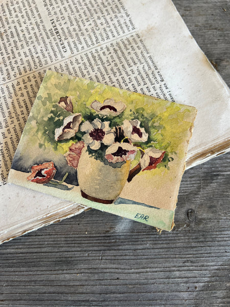 Beautiful Vintage Floral Watercolour