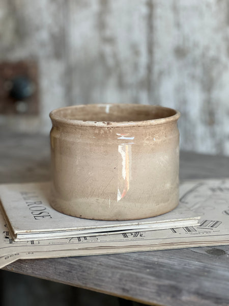 Chunky Buttery Creil Et Montereau Antique Confiture Pot