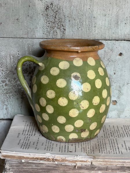 Stunning Spotted Green Pot