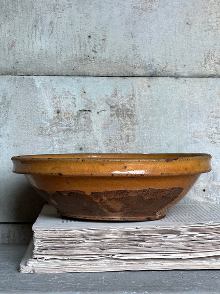 Antique Medium Earthenware Bowl from Provence