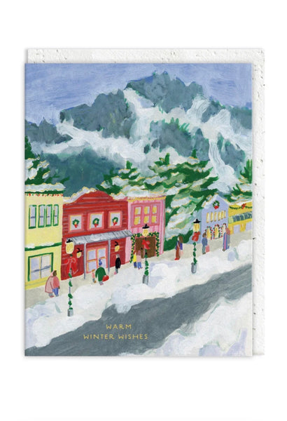 Chistmas Town Greeting Card