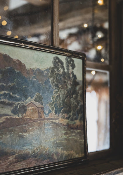 Framed French Landscape Painting