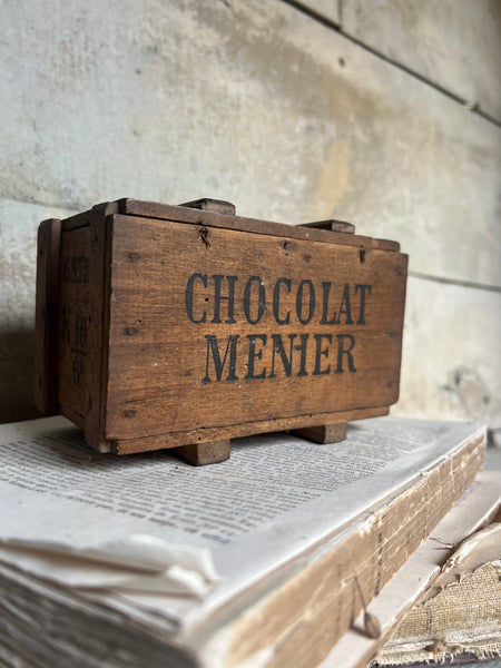 Vintage Chocolat Menier Crate Box