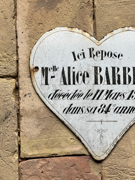 Vintage French Rustic Memorial Heart