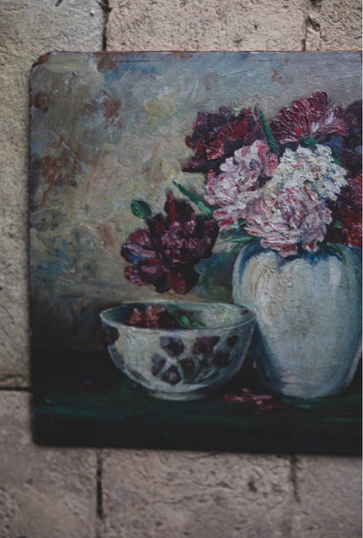 Floral Oil on Board