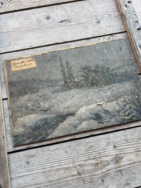 1951 M Poncelet French Landscape Oil Painting