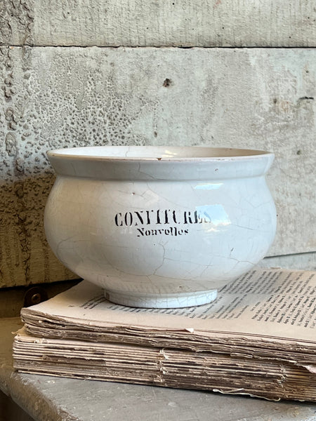 French Vintage Confitures Pot