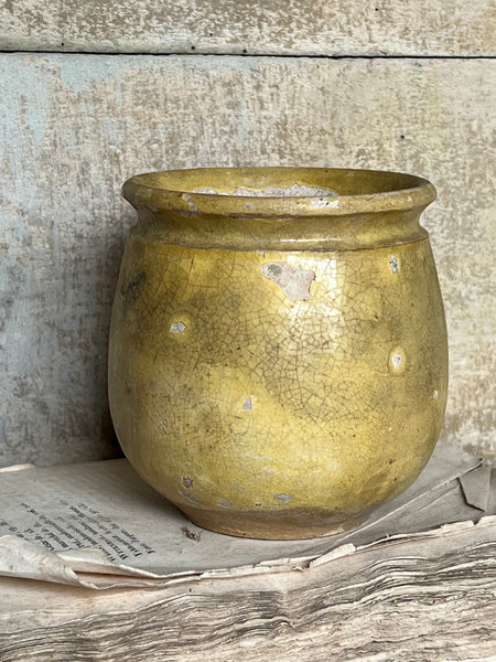 Antique Rustic Confiture Pot
