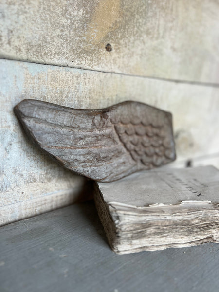Antique Wooden Carved Wing