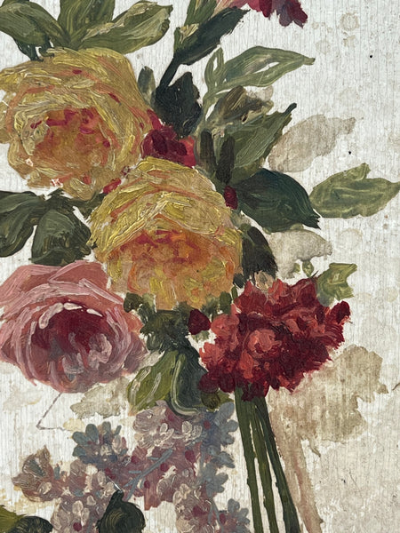 French Floral Oil Painting