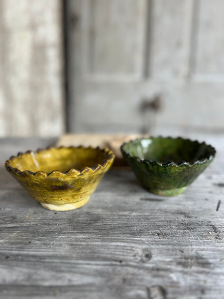 Glazed Vintage Pottery Bowls