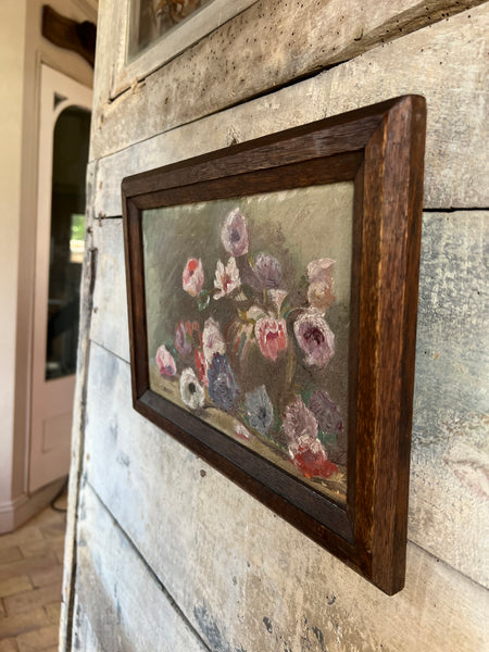 Framed French Vintage Painting