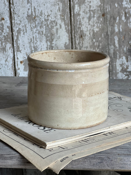 Chunky Buttery Antique Confiture Pot