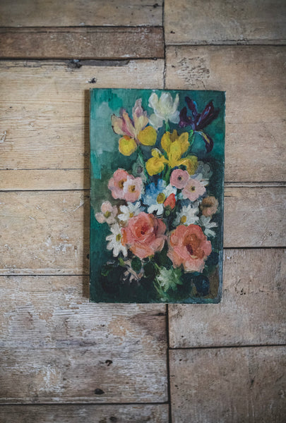 Beautiful Floral Oil on Canvas