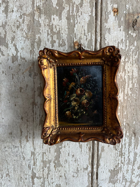 Small Framed French Vintage Floral