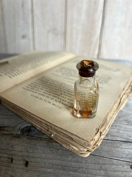Vintage Mini Glass Branded Bottle