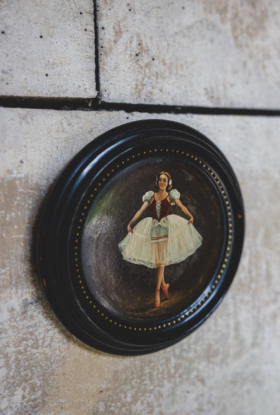 Vintage Ballerina Painting