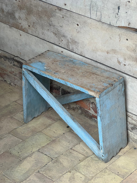 Large Vintage French Stool