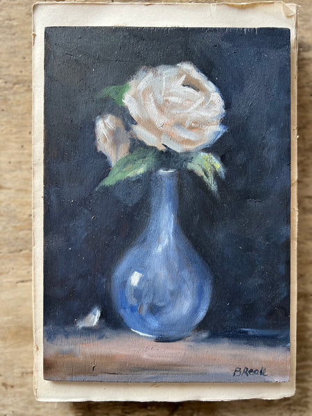 Beautiful French Floral Oil Painting