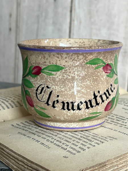 Antique Clementine Crazed Cup