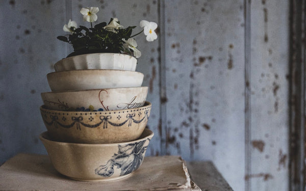 French Buttery Transferware Bowl