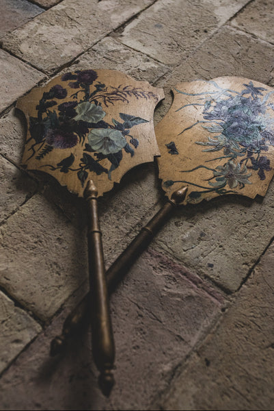 Hand Painted Antique French Fans