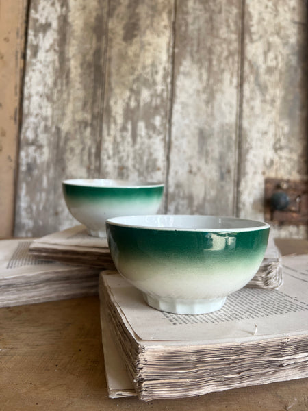 Rustic French Ombre Cafe au Lait bowl