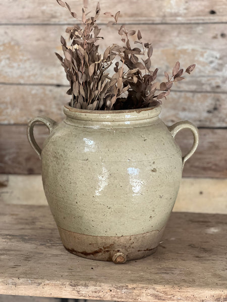 Large Handled French Confit Jar