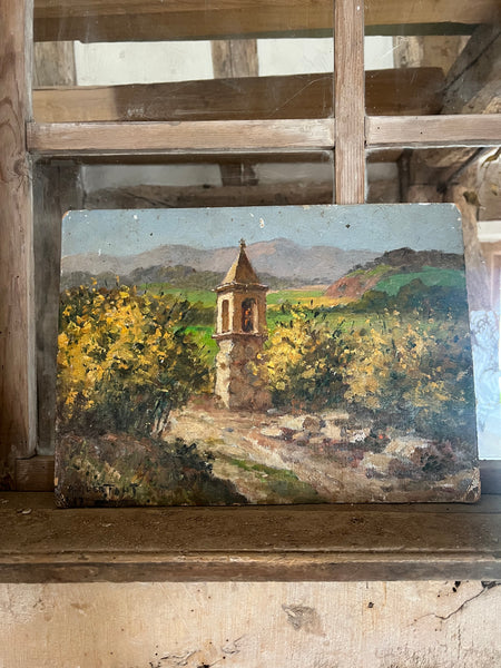 French Vintage Landscape Painting