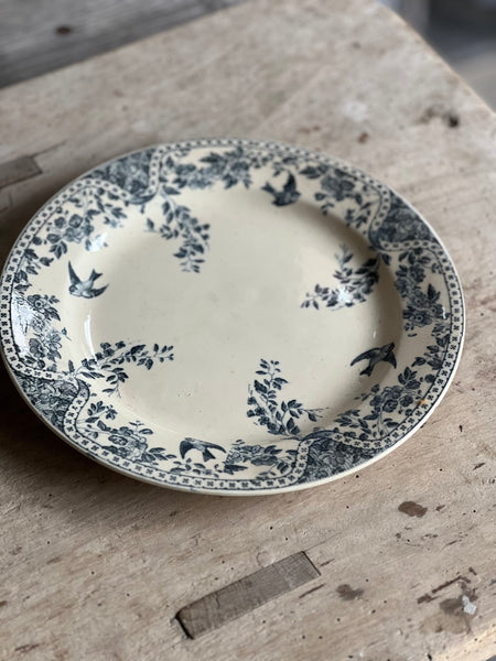 Terre De Fer Porcelain Birds Plate